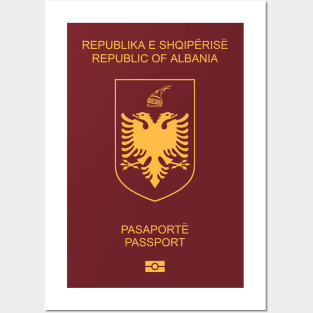 Albania passport Posters and Art